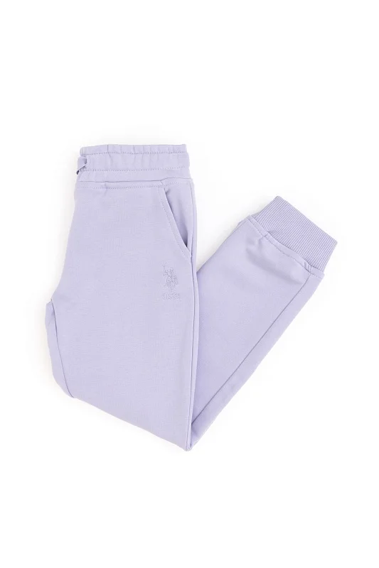 Спортивные брюки на манжетах для девочек - G084SZ0OP0SENT_SK024 Брюки спорт. жен. детс. (VR034, 3_4)