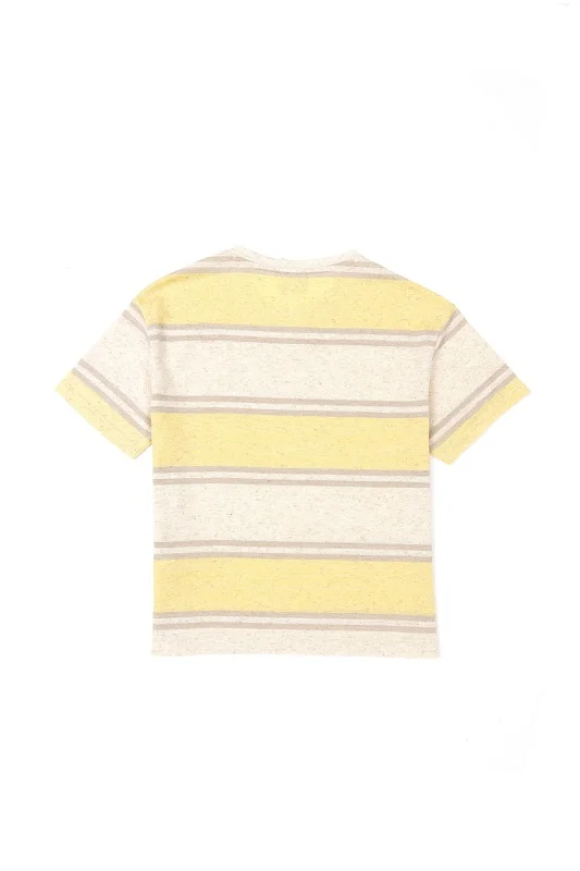 Футболка в полоску для мальчиков - G083SZ0110AFKAKIDS Футболка муж. детс. (VR043, 9_10)