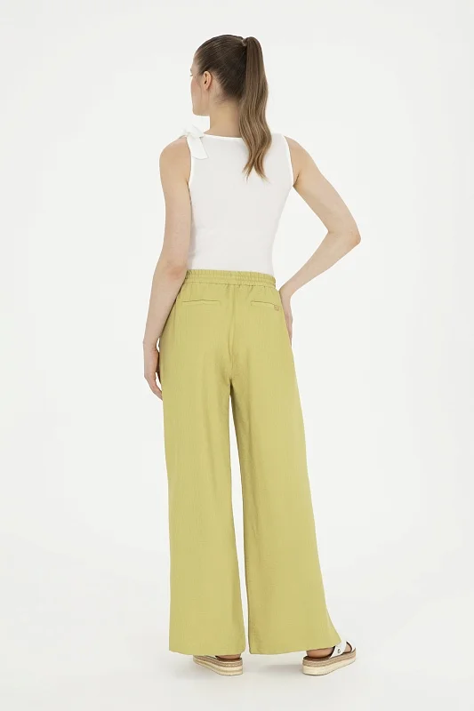 Брюки на кулиске с разрезами - G082SZ0780SAYNO Брюки жен. (VR087, 38)