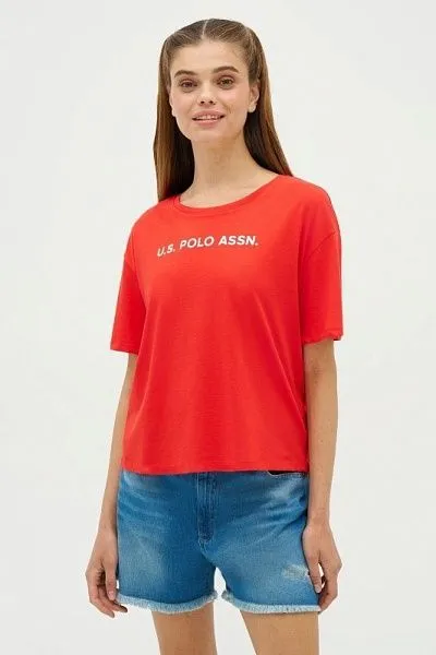 Футболка из хлопка с логотипом - G082SZ0110R-METTO Футболка жен. (VR030, XS)