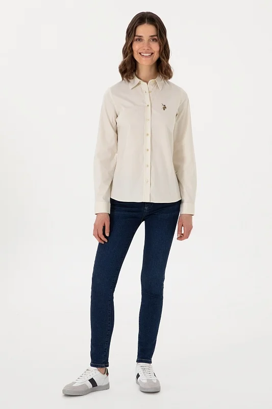 Рубашка из хлопка приталенная - G082SZ0040CRISCOLOR025Y Сорочка жен. (VR183, 36)