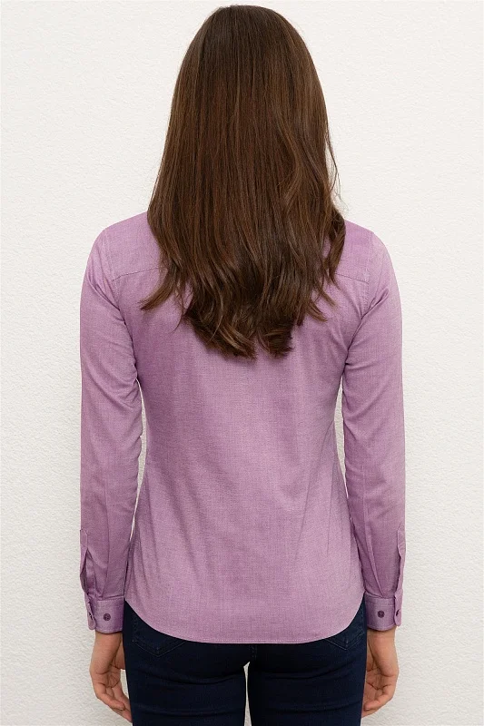 Рубашка с хлопком приталенная - G082SZ0040CRISCOLOR020K Сорочка жен. (VR037, 32)