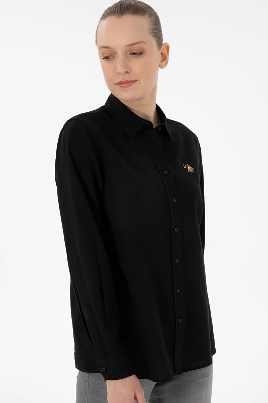Рубашка из хлопка с добавлением льна прямая - G082SZ0040ELMY025Y Сорочка жен. (VR046, 40)