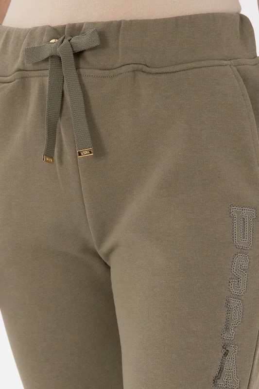 Спортивные брюки на манжетах зауженные - G082SZ0OP0PT0125 Брюки спорт. жен. (VR052, M)