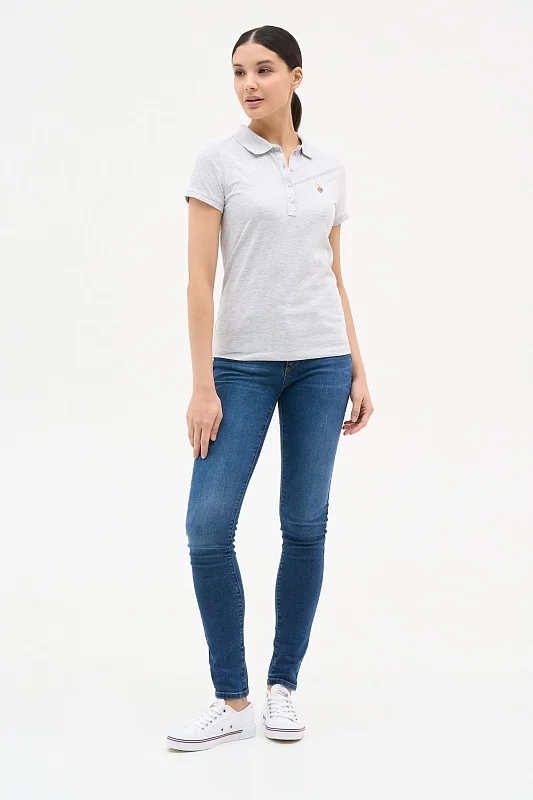 Футболка-поло из хлопка - G082SZ0110TP0123-CLR Футболка жен. (VR001, XS)