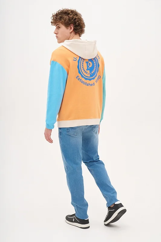 Толстовка на молнии в стиле колор блок - G081SZ0820KASTER_R Толстовка муж. (VR051, XL)