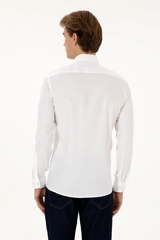 Рубашка из хлопка приталенная - G081SZ0040CEDROP025K Сорочка муж. (VR013, 3XL)