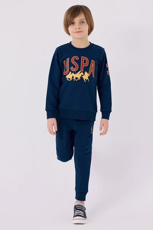 Свитшот и спортивные брюки для мальчиков - G083SZ0HF0US1908 Костюм дом. муж. детс. (VR028, 12_13)