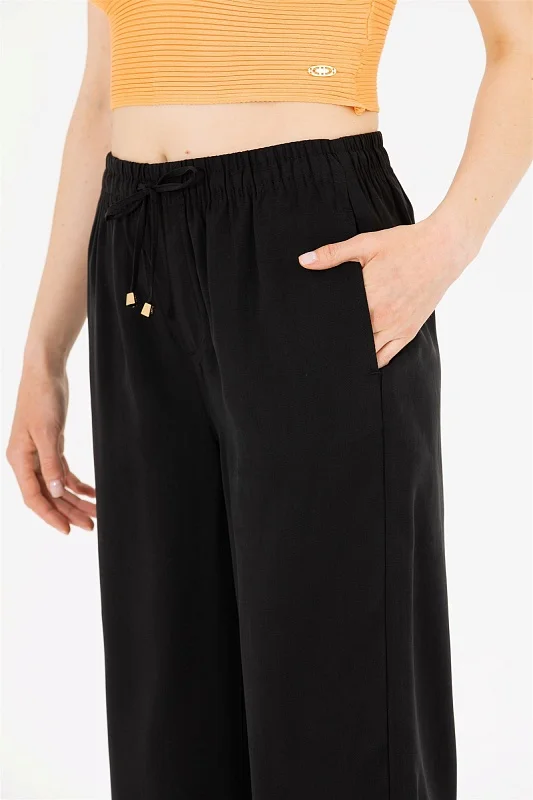 Брюки на кулиске с разрезами широкие - G082SZ0780GAYNO Брюки жен. (VR046, 36)