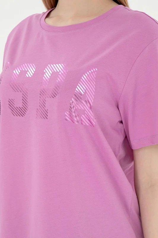 Футболка из хлопка с принтом - G082SZ0110SEANIY025 Футболка жен. (VR023, L)