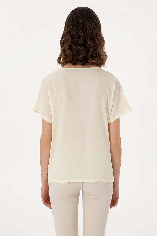 Блузка с рельефным узором - G082SZ0110SARTEK Футболка жен. (VR071, XS)