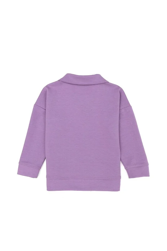 Свитшот с отложным воротником для девочек - G084SZ0820PIRAG-E Толстовка жен. детс. (VR034, 8_9)