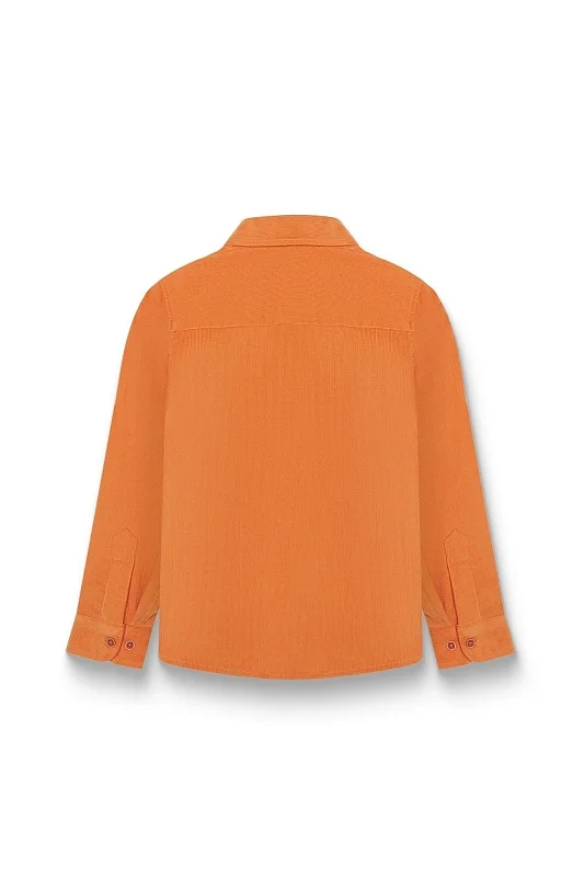 Рубашка вельветовая прямая для мальчиков - G083SZ0040DORSTENKIDS022K Сорочка муж. детс. (VR031, 6_7)