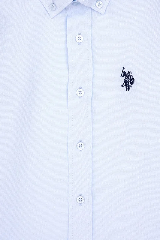 Рубашка хлопковая для мальчиков - G083SZ0040E_METOKIDS25K Сорочка муж. детс. (VR003, 3_4)