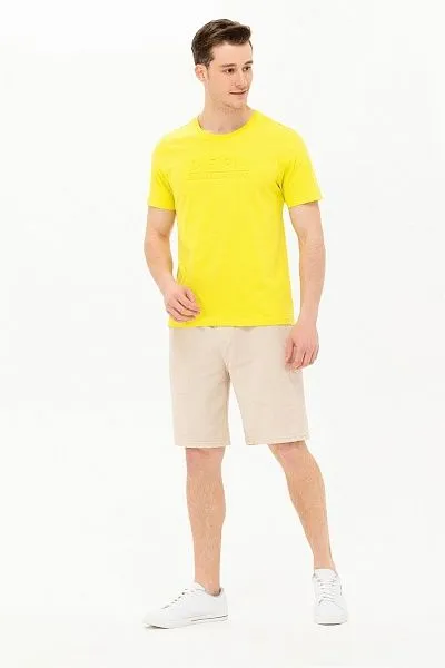 Футболка из хлопка с тисненным логотипом - G081SZ0110MEKSIKA Футболка муж. (VR168, M)