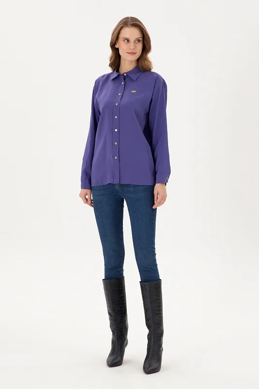 Рубашка классическая свободная - G082SZ0040VALDES Сорочка жен. (VR038, 38)