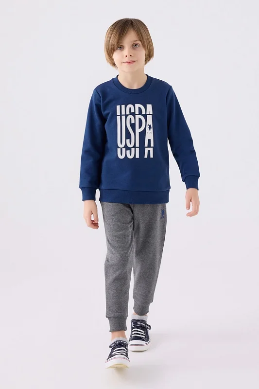 Свитшот и спортивные брюки для мальчиков - G083SZ0HF0US1901 Костюм дом. муж. детс. (VR028, 10_11)