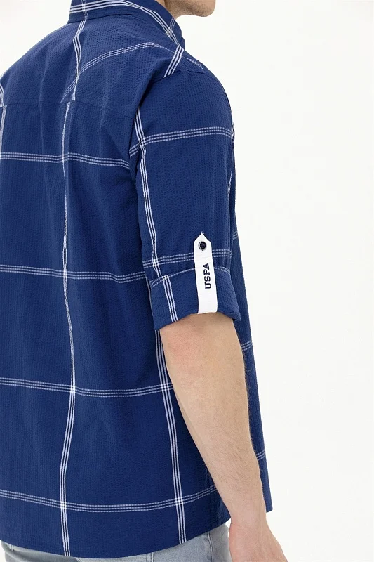 Рубашка из жатого хлопка свободная - G081SZ0040MILASO Сорочка муж. (VR033, S)
