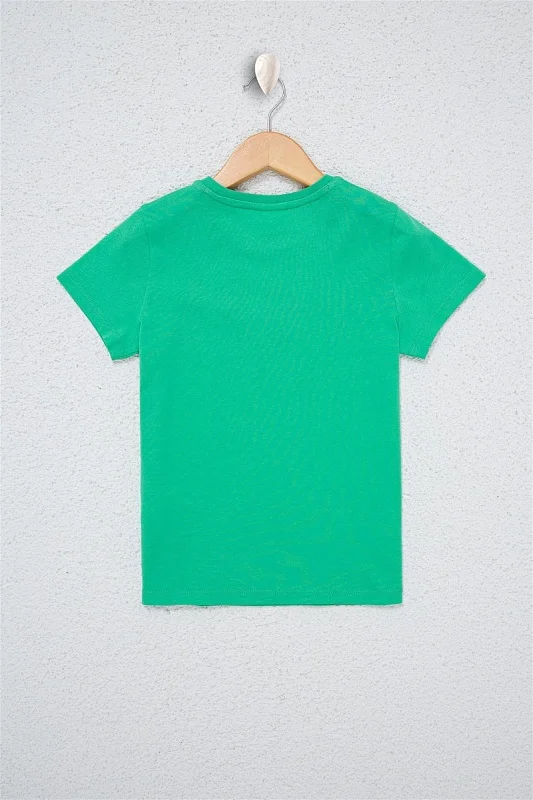 Футболка из хлопка с надписью для мальчиков - G083SZ0110GEARTKIDSIY021 Футболка муж. детс. (VR020, 3_4)