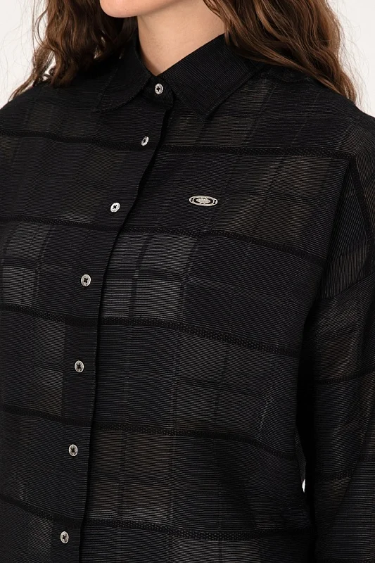 Рубашка с вискозой свободная - G082SZ0040NOYI_TNK Сорочка жен. (VR046, 34)