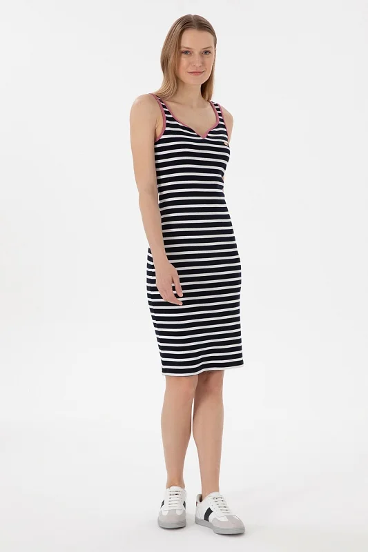 Платье миди трикотажное приталенное - G082SZ0750SELTE Платье жен. (VR033, 2XS)