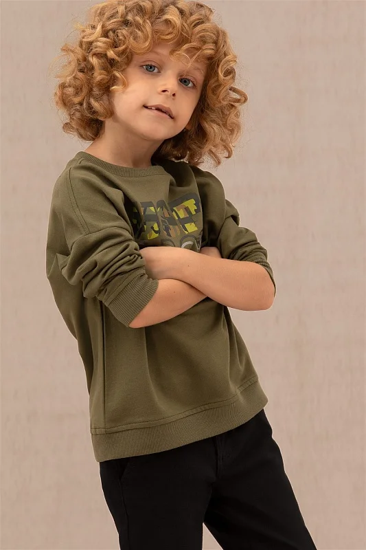 Свитшот с принтом для мальчиков - G083SZ0820YUSENKIDS Толстовка муж. детс. (VR027, 4_5)