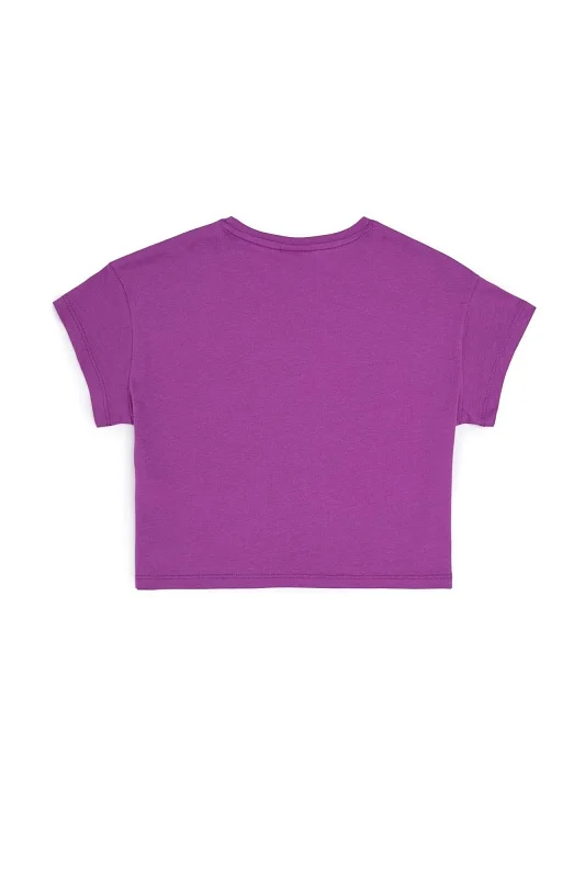 Футболка из хлопка с принтом из пайеток для девочек - G084SZ0110SIRCA Футболка жен. детс. (VR038, 3_4)