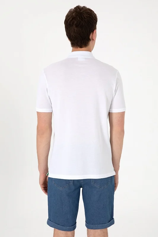 Футболка-поло из хлопка с принтом - G081SZ0110BALKO Футболка муж. (VR036, XL)