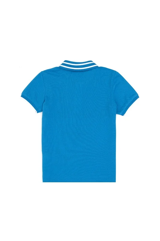 Футболка-поло из хлопка с контрастным дизайном для мальчиков - G083SZ0110T_TUCAKIDS Футболка муж. детс. (VR045, 4_5)