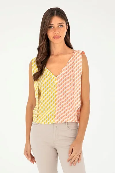 Топ из вискозы свободный - G082SZ0040MALORA Сорочка жен. (VR043, 42)