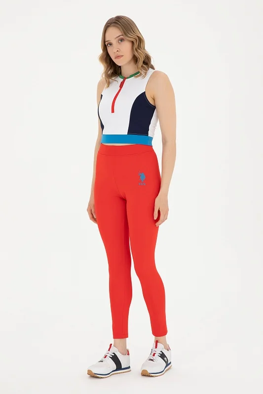 Легинсы спортивные с логотипом - G082SZ0OP0PEO-S Брюки спорт. жен. (VR030, S)