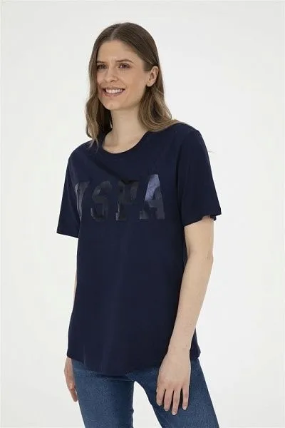 Футболка из хлопка с принтом свободная - G082SZ0110SEANIY24 Футболка жен. (VR033, 2XL)