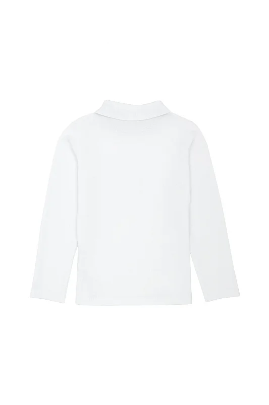 Поло с длинным рукавом из хлопка для девочек - G084SZ0820TP01-SK023 Толстовка жен. детс. (VR013, 6_7)