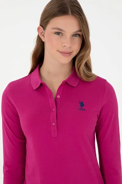 Поло с длинным рукавом из хлопка - G082SZ0820TPG_SK024 Толстовка жен. (VR023, XS)