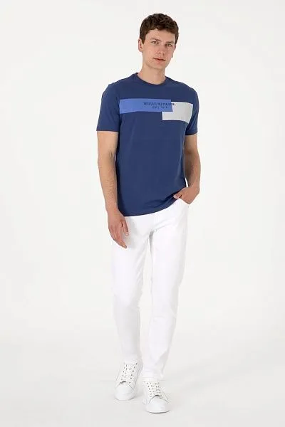 Футболка из хлопка с принтом - G081SZ0110SENKA Футболка муж. (VR059, XS)