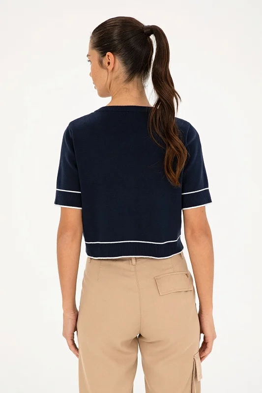 Кардиган с коротким рукавом из вискозы на пуговицах - G082SZ0TH0KINOYU Кардиган жен. (VR033, XS)