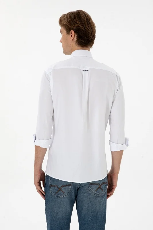 Рубашка из хлопка прямая - G081SZ0040CEDROREG025K Сорочка муж. (VR013, 2XS)