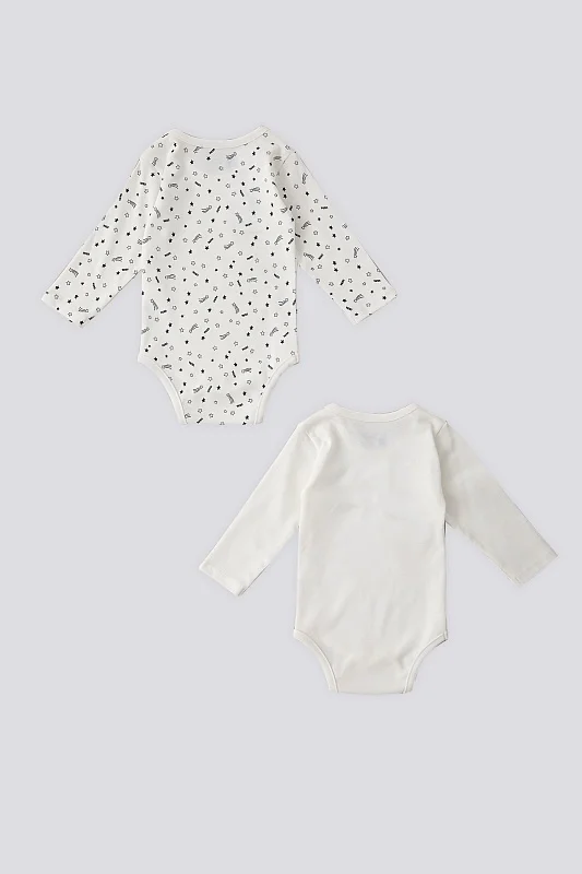 Боди для новорожденных длинный рукав, 2 шт. - G085SZ0BD0USB1424 Боди детское (VR019, 6-9)