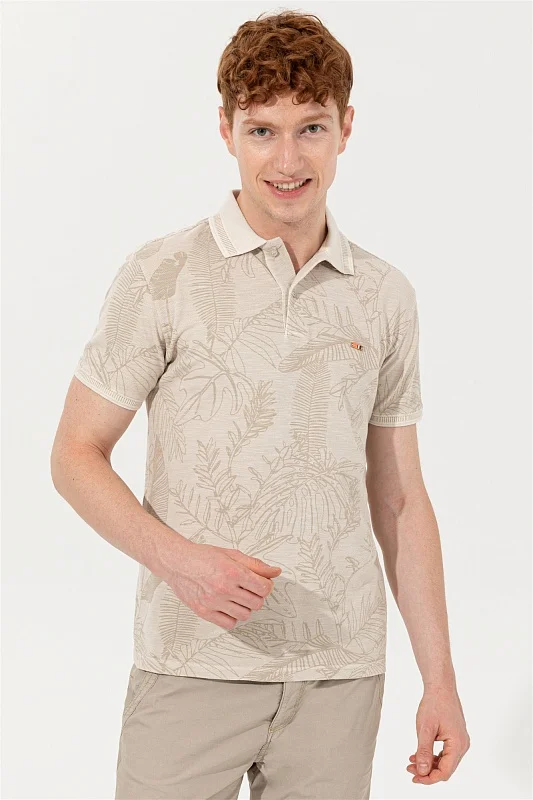 Футболка-поло из хлопка с принтом - G081SZ0110ARANG Футболка муж. (VR049, XS)