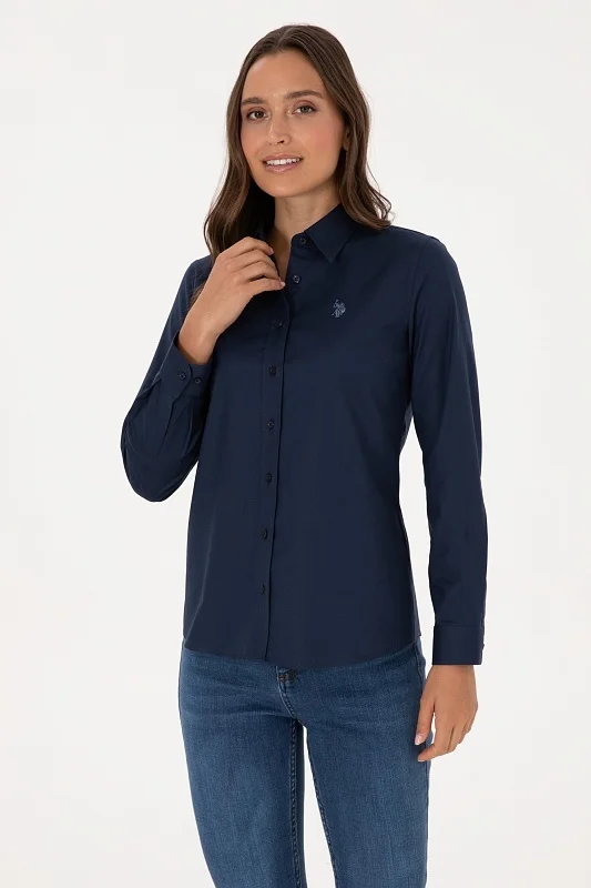 Рубашка из хлопка приталенная - G082SZ0040CRISTA025Y Сорочка жен. (VR033, 40)