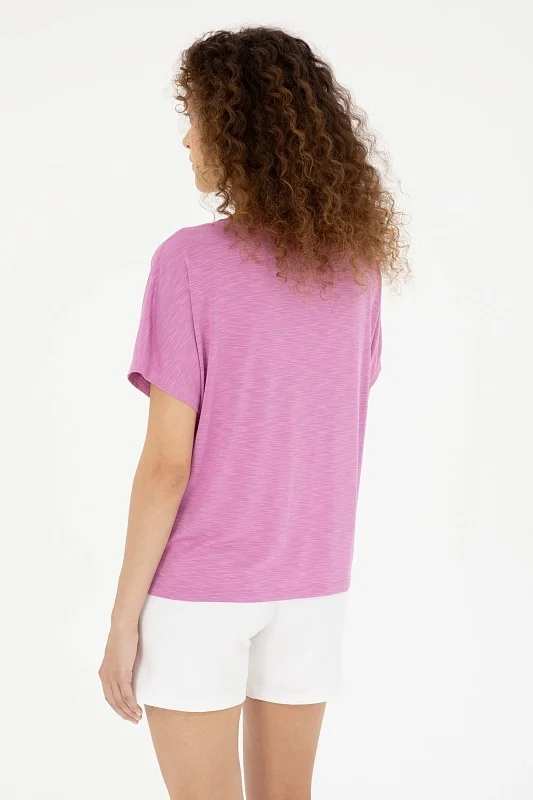 Футболка из модала с надписью - G082SZ0110PEXI_S Футболка жен. (VR037, 2XS)