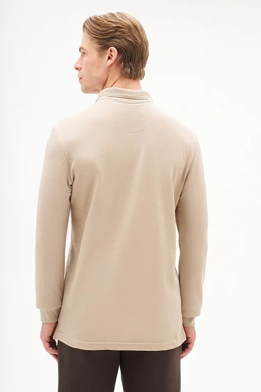 Поло с длинным рукавом из хлопка - G081SZ0820ART_TP01SK025 Толстовка муж. (VR088, XS)