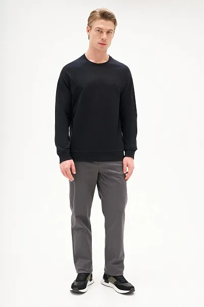 Свитшот однотонный с логотипом - G081SZ0820ART_OUTGRARDOSK25 Толстовка муж. (VR046, XS)