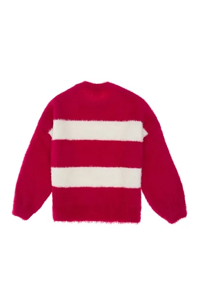 Свитер с надписью для девочек - G084SZ0TK0FALM_KIDS Кофта жен. детс. (VR023, 7_8)