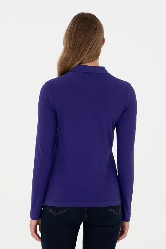 Поло с длинным рукавом из хлопка - G082SZ0820TPG_SK024 Толстовка жен. (VR038, XS)