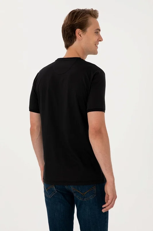 Футболка из хлопка с надписью - G081SZ0110EXC_MELENAS Футболка муж. (VR046, XL)