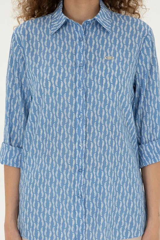 Рубашка с узором прямая - G082SZ0040LAISE Сорочка жен. (VR032, 40)