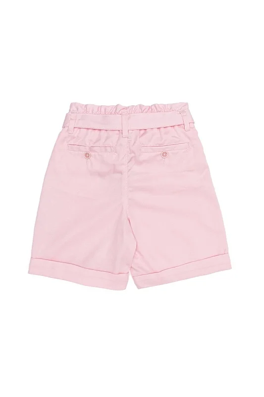 Шорты из лиоцелла с хлопком и льном с поясом - G084SZ0310ENTAFKIDS Бермуды жен. детс. (VR042, 6_7)