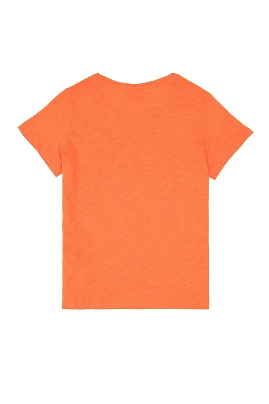 Футболка из хлопка с надписью для девочек - G084SZ0110KEAN-IY021 Футболка жен. детс. (VR201, 8_9)