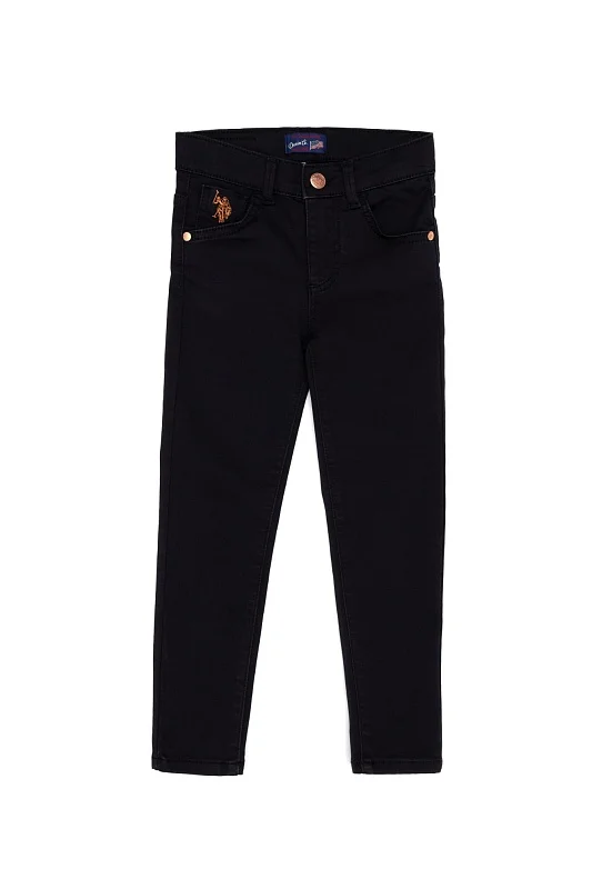 Джинсы зауженные для девочек - G084SZ0800RC-ISSYKIDS23Y-S Джинсы жен. детс. (DN0027, 6_7)